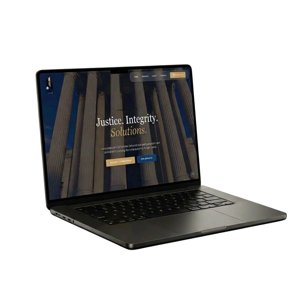 Gopal Lawyers high converting legal website design on MacBook